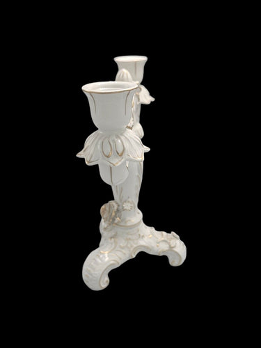 Vintage Dresden Von Schierholz Porcelain Hand Painted Candelabara Germany 9